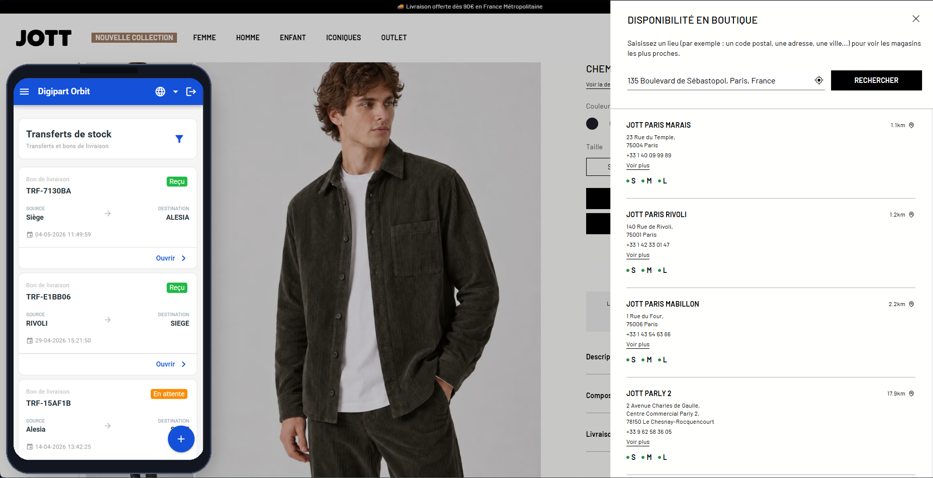 JOTT case study: live in-store stock availability and real-time stock transfers with Digipart Orbit