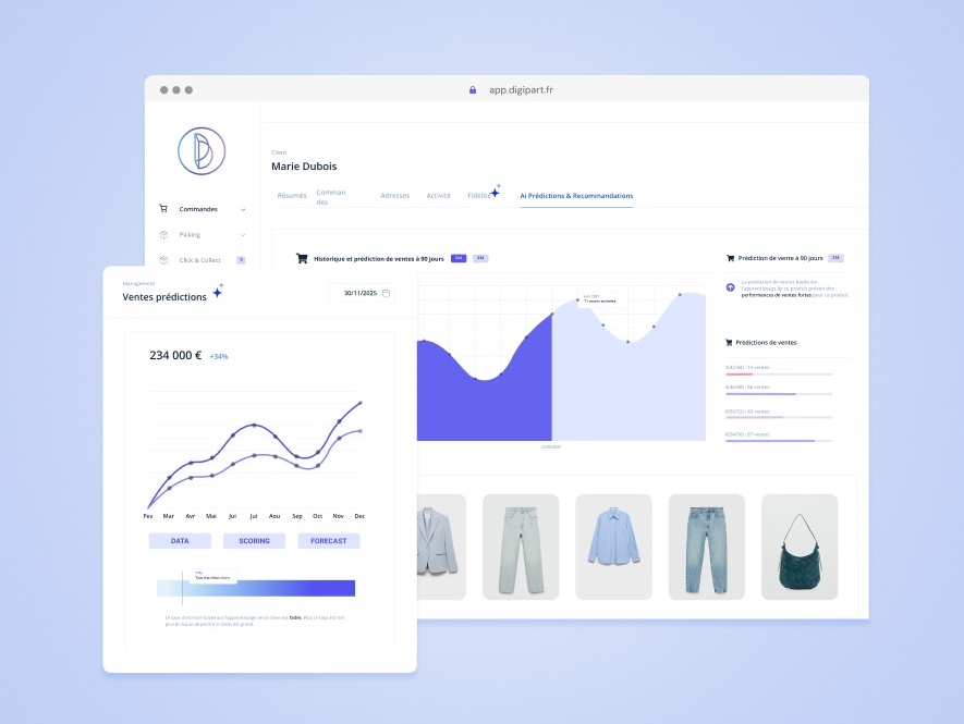 Digipart Platform: orchestrate orders, inventory, and marketing powered by AI